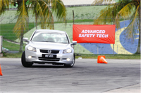 Accord was used as one of the demo vehicles