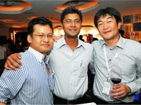 Left - Right: Terrence Loh, Brian Alexis and Mr Atsushi Fujimoto.