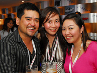 Richard Augustin, Lavinne Yap and Stephanie Chan.