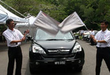 ALL NEW CR-V sedan driving put to test by Malaysian Media'