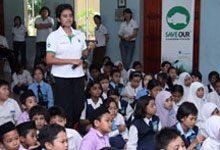 Honda Brings Sumatran Rhinos to a Second Round of Schools!